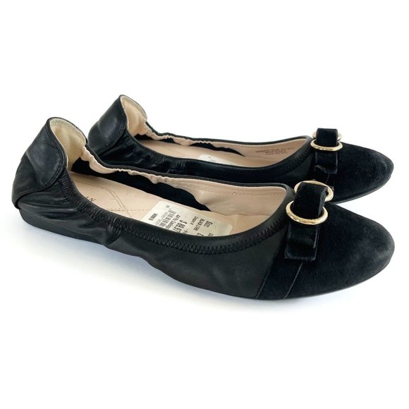 Cole Haan Shoes - Cole Haan Esme Ballet II Flats Women's 8.5 B Black Leather Slip On Modern Casual